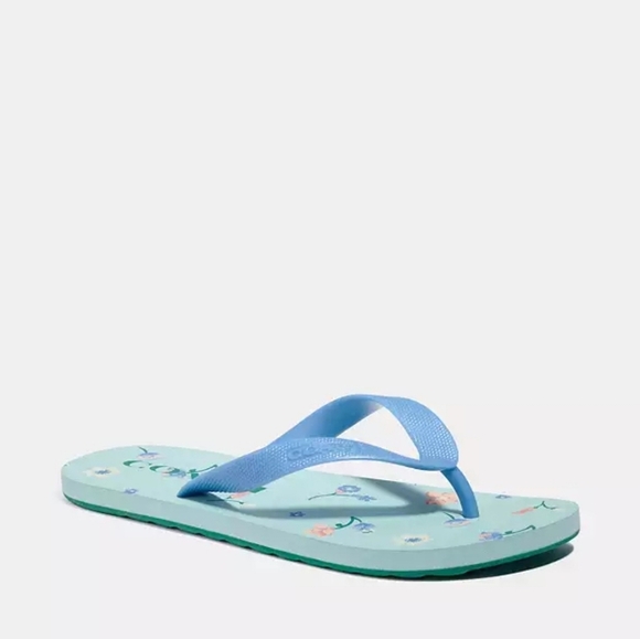 🌸Coach Zak Flip Flop 🩴 With Floral Print 🌼 Sz 8B - Picture 9 of 9
